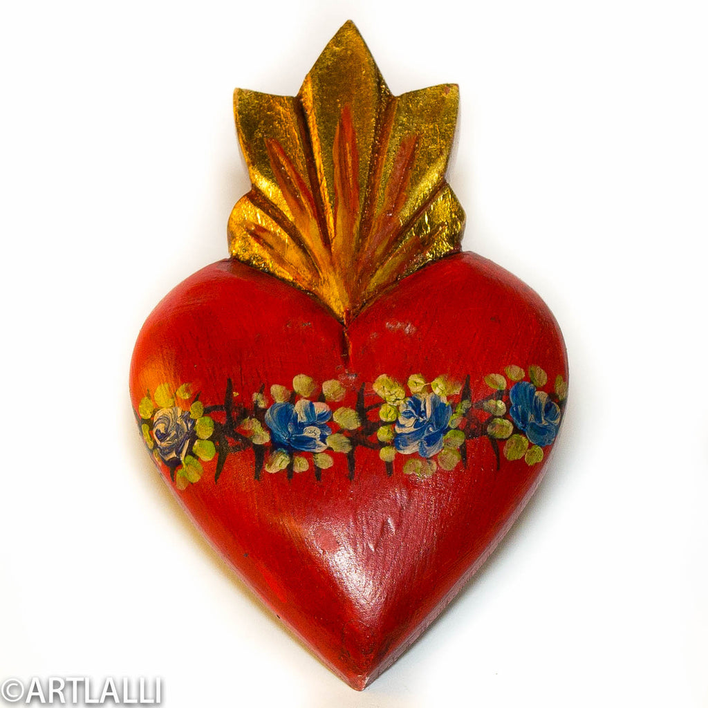 Wood Miracles Heart Oil Red