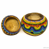 Huichol beaded bowl