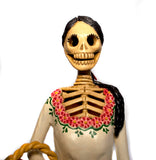 Catrina Purepecha with fruits basket