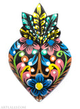 Wood Miracles Heart Decorated
