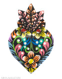 Wood Miracles Heart Decorated