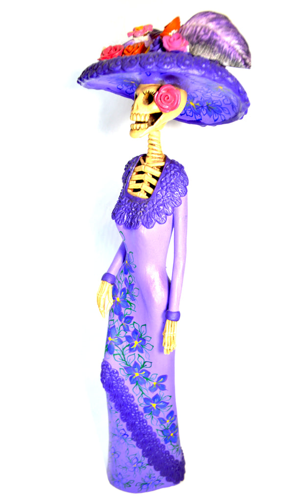Catrina Medium Purple and Light Purple Dress – ARTLALLI Catrina Medium Purple and Light Purple Dress – ARTLALLI