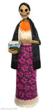 Catrina Purepecha With Tortillas Basket