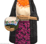 Catrina Purepecha With Tortillas Basket